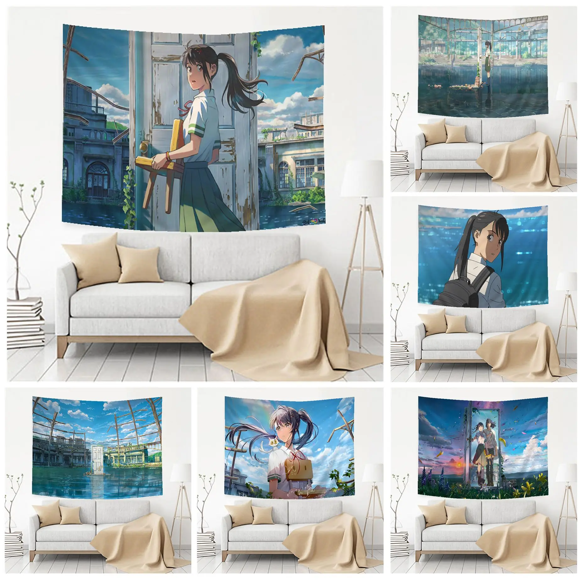 Anime Suzume Tojimari Wall Tapestry Bohemian Wall Tapestries Mandala Japanese Tapestry 
Anime Suzume Tojimari Wall Tapestry Bohemian Wall Tapestries Mandala Japanese Tapestry