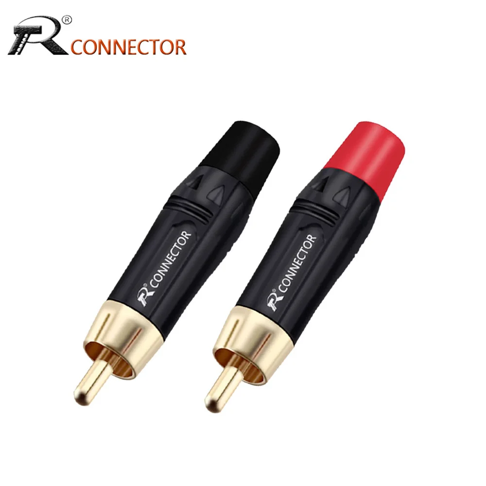 4pcs/2pairs Copper RCA Plug Terminals Gold Plated Plug Audio Video Adapter Connectors Soldering Wires
4pcs/2pairs Copper RCA Plug Terminals Gold Plated Plug Audio Video Adapter Connectors Soldering Wires