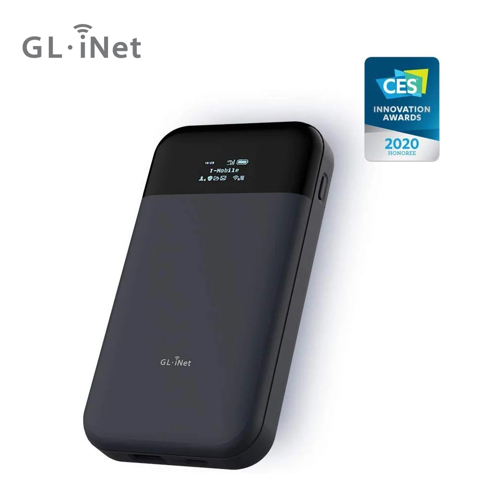 Мини-роутер GL.iNet MUDI (GL-E750) 4G 750 Мбит/с 128 ГБ макс. MicroSD с аккумулятором OpenWrt 7000 мА · ч