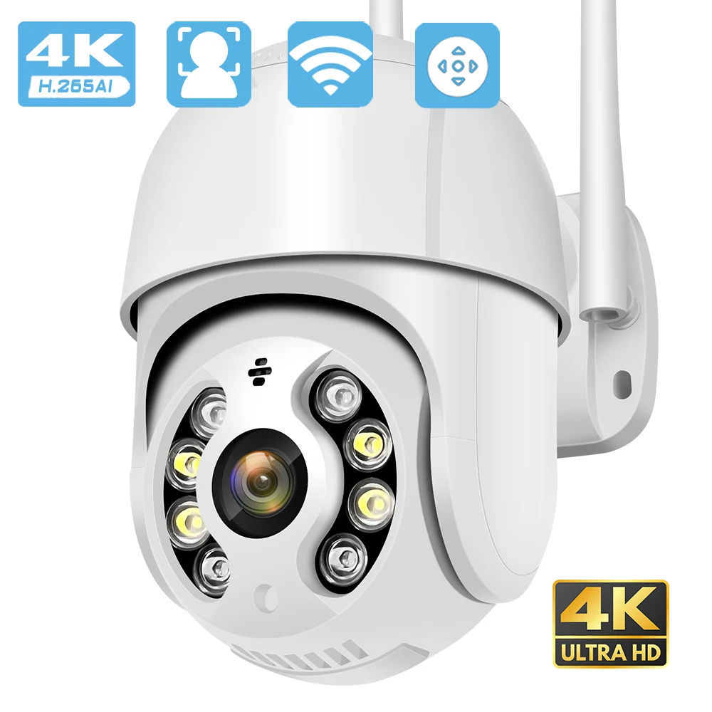 4K 8MP PTZ IP Camera Wifi Color Night Vision Audio AI Human Detection Outdoor Wireless Security CCTV Camera Surveillance Camera
4K 8MP PTZ IP Camera Wifi Color Night Vision Audio AI Human Detection Outdoor Wireless Security CCTV Camera Surveillance Camera