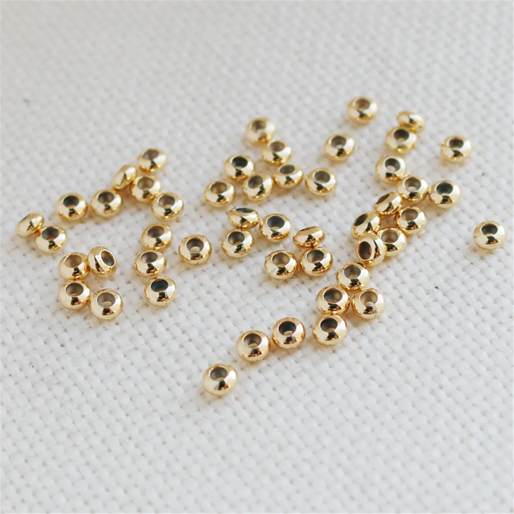 14K Gold Filled Plated Silicone adjusting bead positioning chain adjusting bead wheel flat rubber plug bead chain DIY accessoriy
14K Gold Filled Plated Silicone adjusting bead positioning chain adjusting bead wheel flat rubber plug bead chain DIY accessoriy