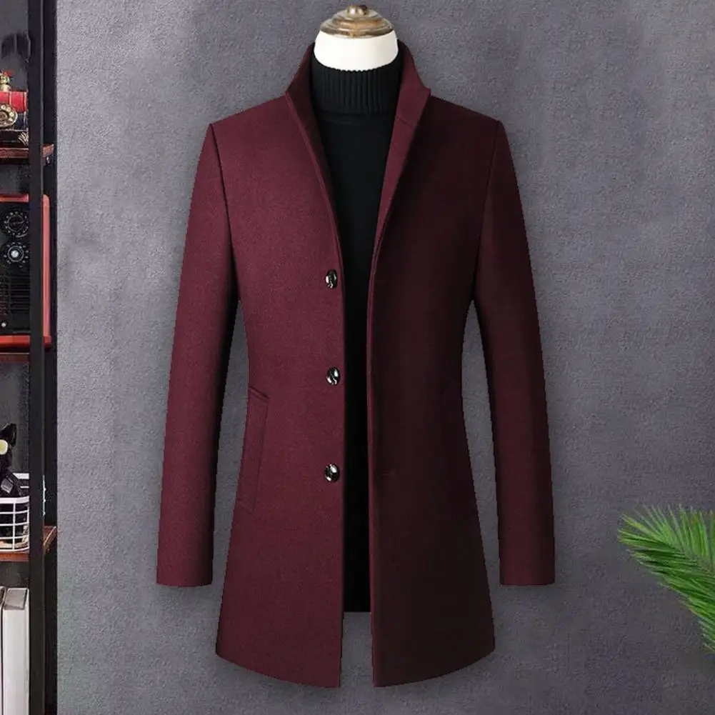 Single Breasted Men Coat Stylish Men's Winter Coats Retro Button-breasted Jackets with Large Pockets for Outdoor for Men
Single Breasted Men Coat Stylish Men's Winter Coats Retro Button-breasted Jackets with Large Pockets for Outdoor for Men