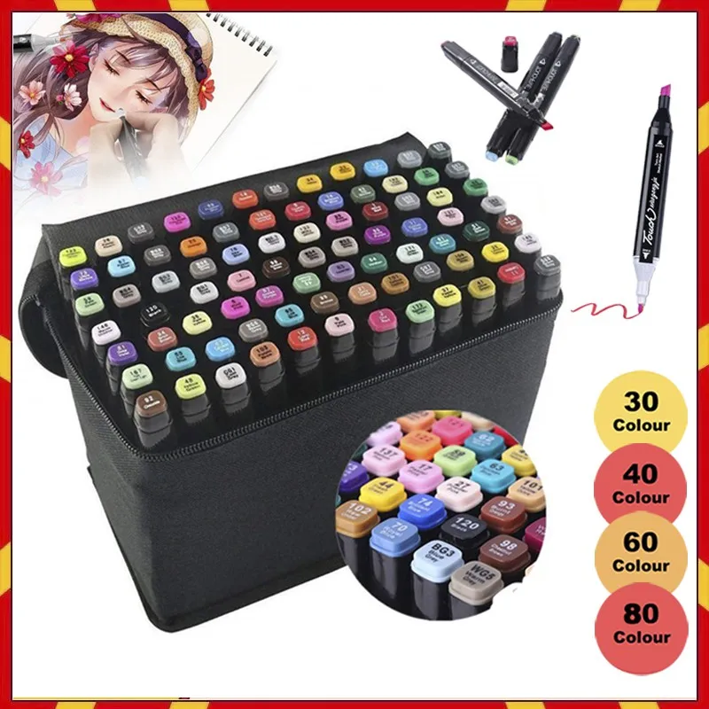 2022New 80pcs Colors Watercolor Brush Pen Touch Art Marker Pen Sketch Dual Head Manga Drawing Pens Never Fade/Quick
2022New 80pcs Colors Watercolor Brush Pen Touch Art Marker Pen Sketch Dual Head Manga Drawing Pens Never Fade/Quick