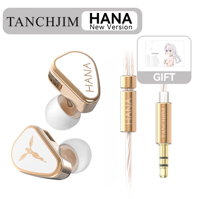 Tanchjim HANA 2021 New Version Dynamic Earphones HiFi In-Ear Monitors Headset New HANA with 0.78 2Pin Detachable Cable Earbuds
Tanchjim HANA 2021 New Version Dynamic Earphones HiFi In-Ear Monitors Headset New HANA with 0.78 2Pin Detachable Cable Earbuds