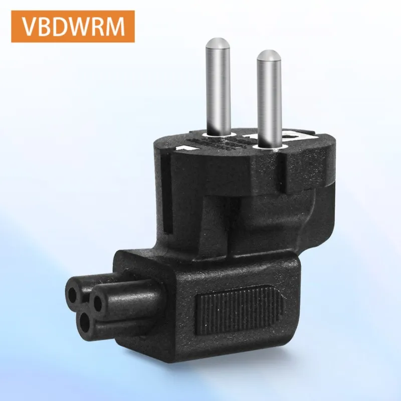 EU Power Cable Adapter Plug Europe Converter Adapter 90 degree CEE7/7 Cable IEC320 C5 Clover Leaf SCHUKO to -IEC5
EU Power Cable Adapter Plug Europe Converter Adapter 90 degree CEE7/7 Cable IEC320 C5 Clover Leaf SCHUKO to -IEC5