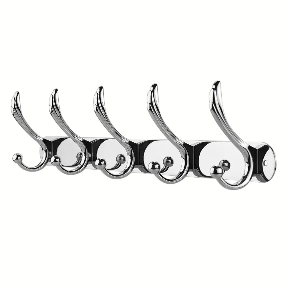 Wall Mounted Hook Rack Coat Hanger Multifunctional Hanging Hook Stainless Steel Hooks Space-saving Coat and Hat Hook
Wall Mounted Hook Rack Coat Hanger Multifunctional Hanging Hook Stainless Steel Hooks Space-saving Coat and Hat Hook