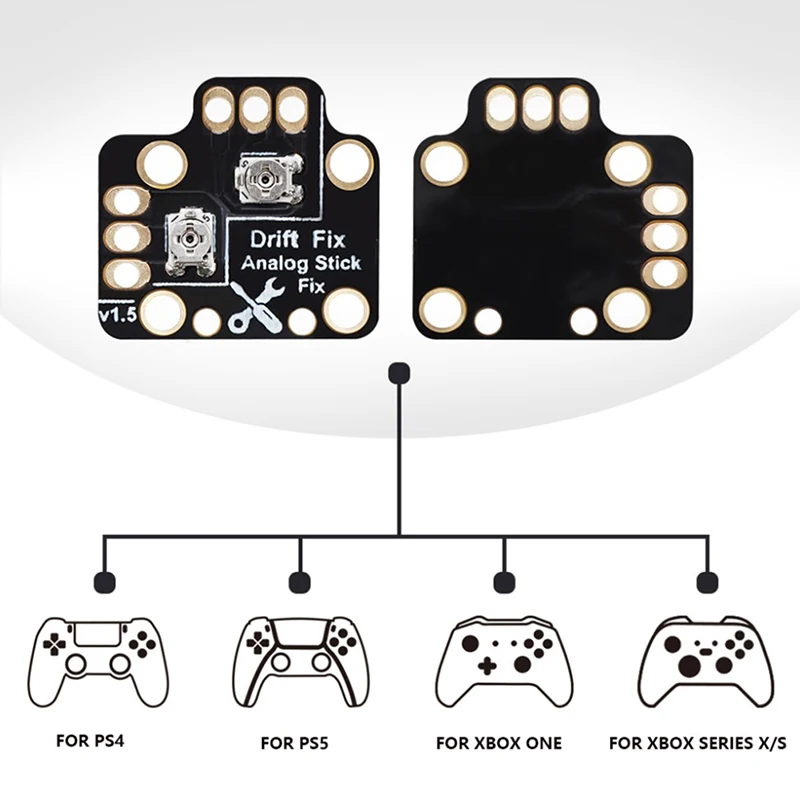 1PCS new Universal Gamepad Joystick Drift Repair Board Controller Analog Thumb Stick Drift Fix Mod for PS4 PS5
1PCS new Universal Gamepad Joystick Drift Repair Board Controller Analog Thumb Stick Drift Fix Mod for PS4 PS5