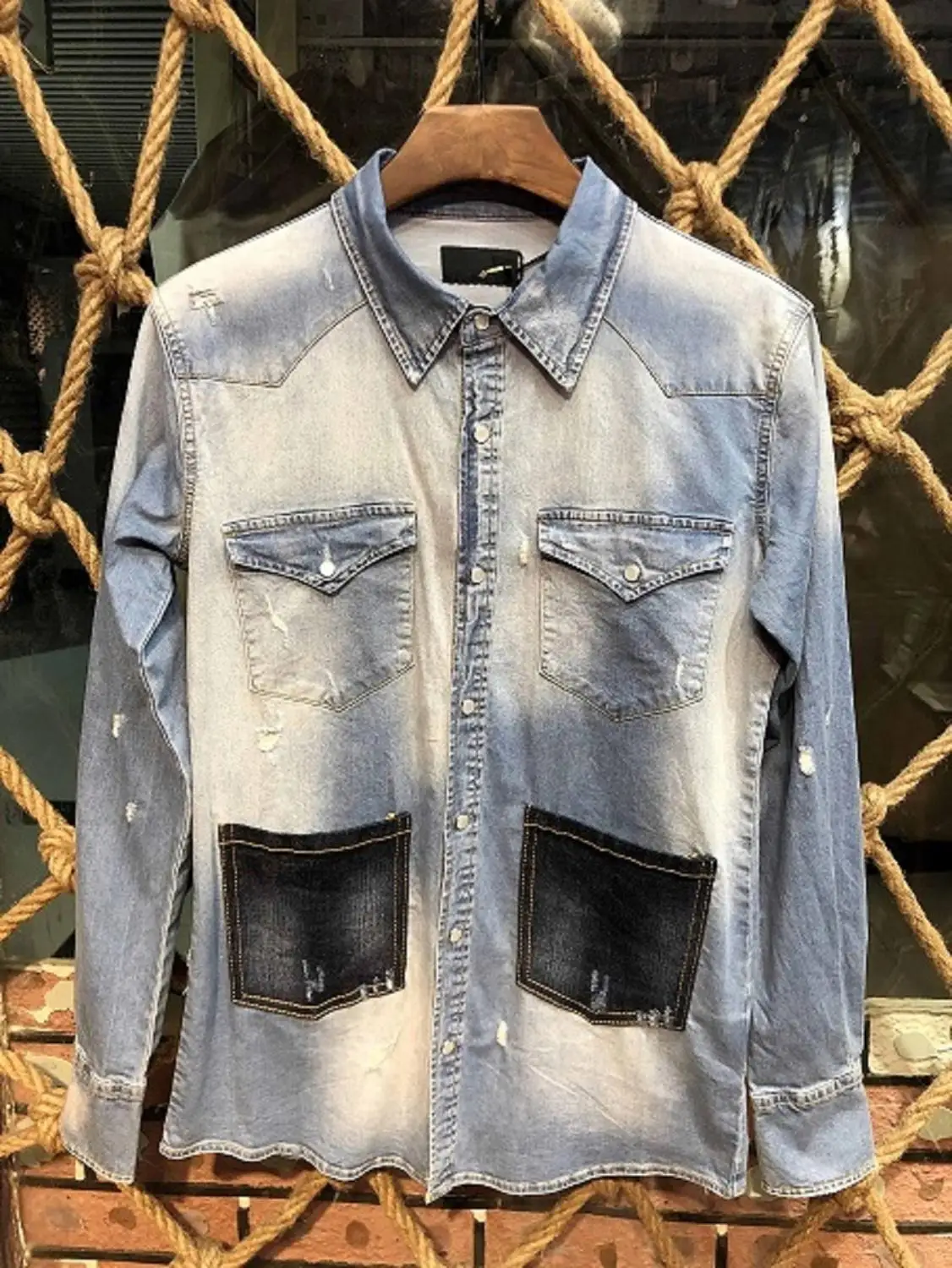 DSQUARED2 Mens Denim Shirt Long Sleeve Casual Shirts Cotton Dress Shirts Cardigan Casual Dsq2 Jeans Shirts Men Tops Clothing
DSQUARED2 Mens Denim Shirt Long Sleeve Casual Shirts Cotton Dress Shirts Cardigan Casual Dsq2 Jeans Shirts Men Tops Clothing