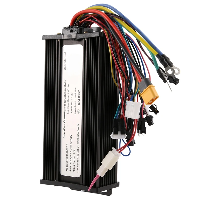 Electric Bike Controller 36V 48V 52V E-Bike Brushless Controller 45A KT Controller Mode Sinewave Square Wave Spare Parts
Electric Bike Controller 36V 48V 52V E-Bike Brushless Controller 45A KT Controller Mode Sinewave Square Wave Spare Parts