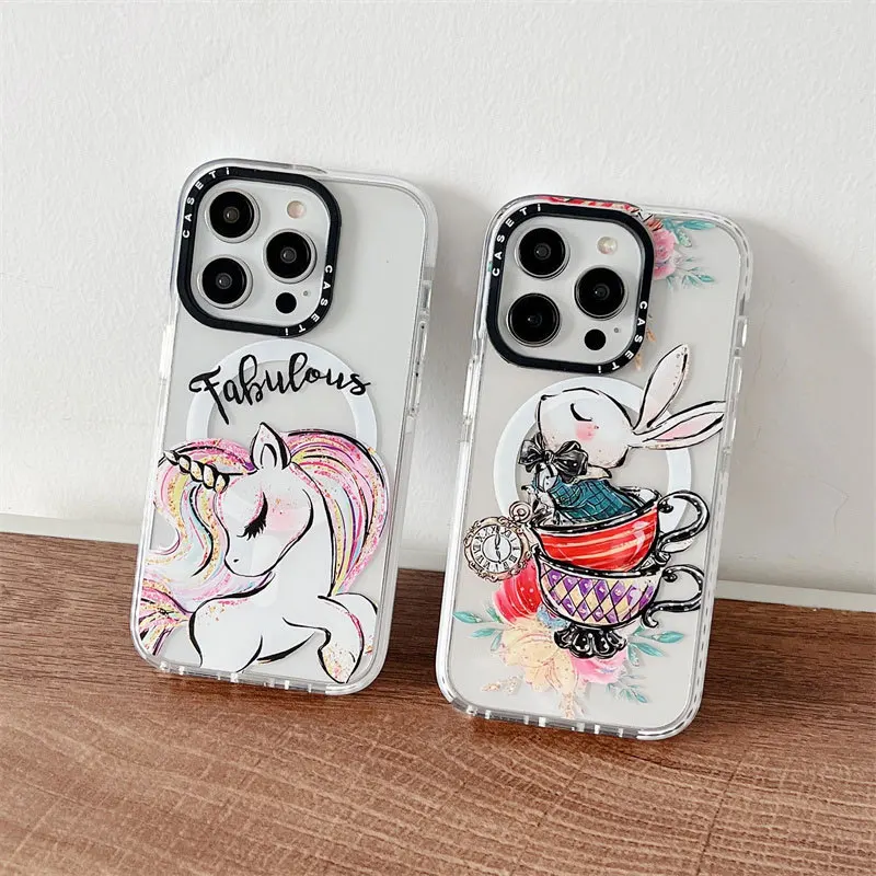 Cartoon Cute Unicorn Tea Cup Rabbit Magnetic Phone Case Cover for IPhone 11 12 13 14 Pro Max Case for IPhone 14 Pro Max
Cartoon Cute Unicorn Tea Cup Rabbit Magnetic Phone Case Cover for IPhone 11 12 13 14 Pro Max Case for IPhone 14 Pro Max