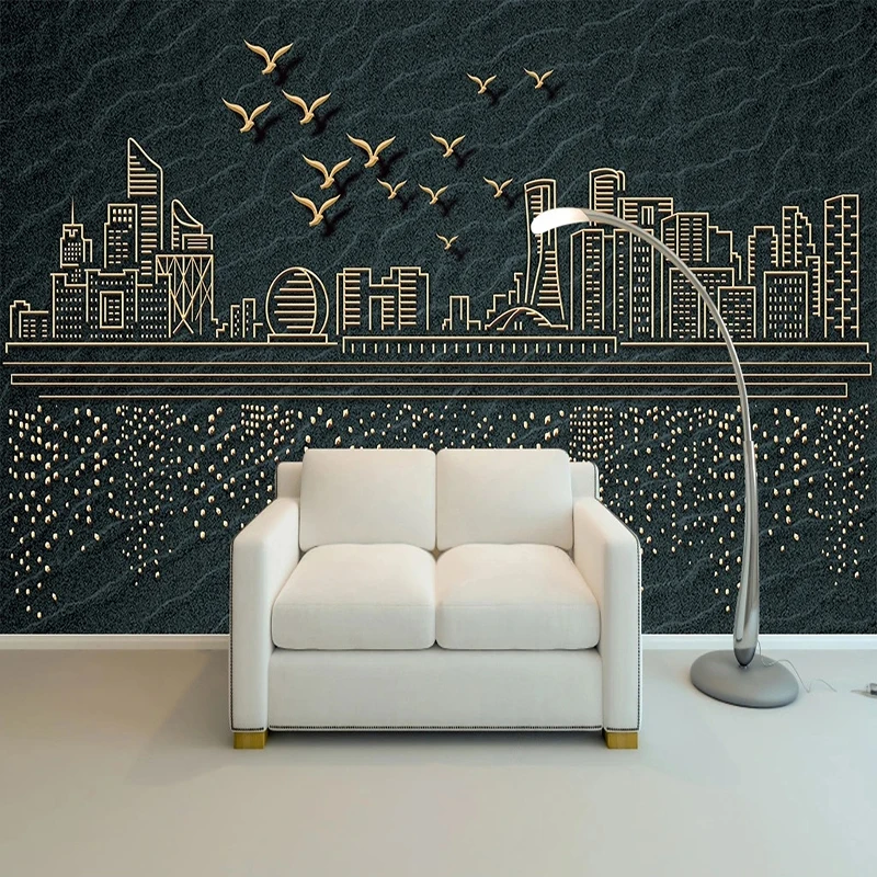Custom Mural Wallpaper Modern City Silhouette Stone Pattern Photo Wall Paper Living Room Bedroom Home Decor Papel De Parede 3D
Custom Mural Wallpaper Modern City Silhouette Stone Pattern Photo Wall Paper Living Room Bedroom Home Decor Papel De Parede 3D