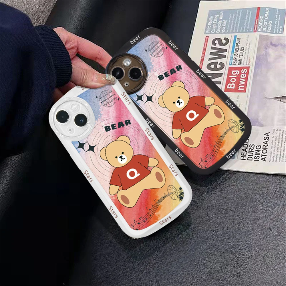 Cartoon bear mobile phone protective case Apple 14pro 11max iphone13/12/11 fall proof fashionable silicone phone case
Cartoon bear mobile phone protective case Apple 14pro 11max iphone13/12/11 fall proof fashionable silicone phone case