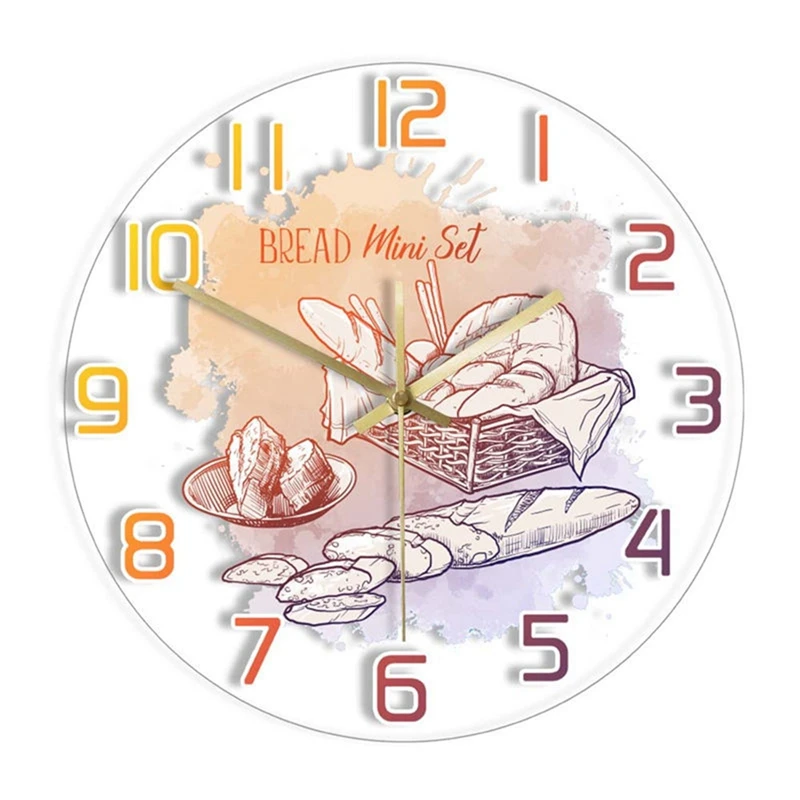Transparent Wall Clock French Bread Theme Color Mute Acrylic Clock Bakery Dedicated Decorative Wall Clock
Transparent Wall Clock French Bread Theme Color Mute Acrylic Clock Bakery Dedicated Decorative Wall Clock