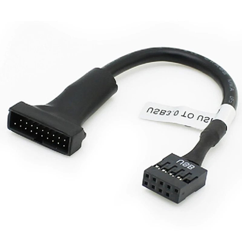 Motherboard Header Adapter Cord high quality 1Pcs 19/20 Pin USB 3.0 Female To 9 Pin USB 2.0 Male
Motherboard Header Adapter Cord high quality 1Pcs 19/20 Pin USB 3.0 Female To 9 Pin USB 2.0 Male