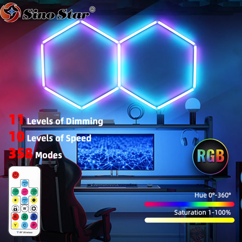 Latest Hexagon Lighting Kits with Vibrant RGB Color Changing LEDs Plug in Hundreds of Color Modes and Lighting Effects
Latest Hexagon Lighting Kits with Vibrant RGB Color Changing LEDs Plug in Hundreds of Color Modes and Lighting Effects
