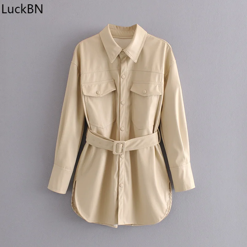 Korean version the new women's clothing in autumn 2021 new leisure solid color lapel single-breasted belt jacket women jacket
Korean version the new women's clothing in autumn 2021 new leisure solid color lapel single-breasted belt jacket women jacket