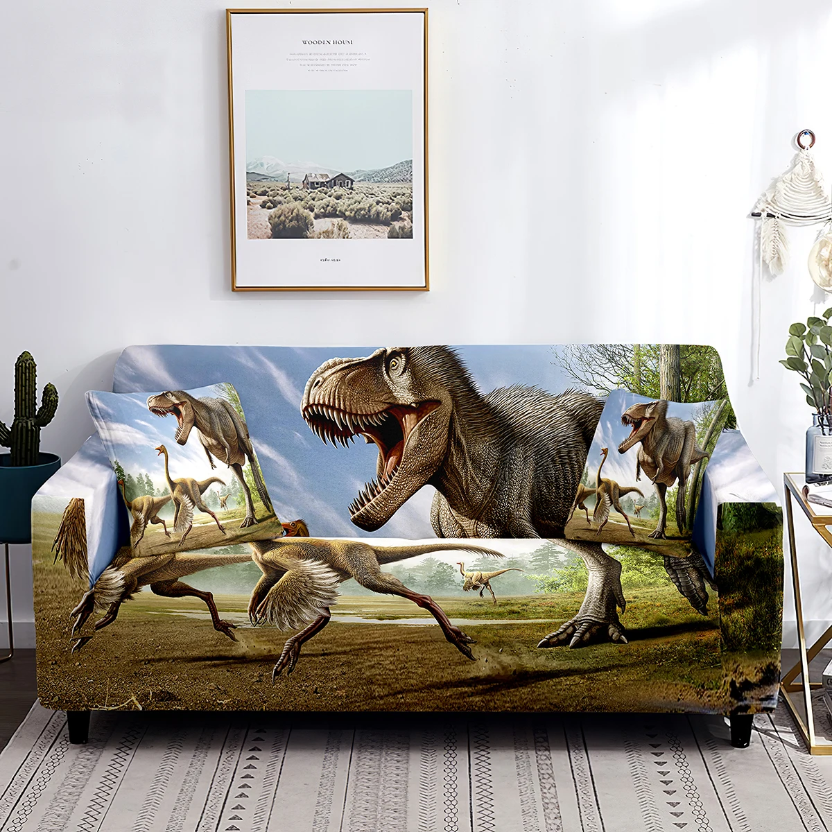 Dinosaur Stretch Sofa Cover Cute Cartoon Painting Printed Couch Covers All-Wrapped Washable Slipcovers Furniture Protector Decor
Dinosaur Stretch Sofa Cover Cute Cartoon Painting Printed Couch Covers All-Wrapped Washable Slipcovers Furniture Protector Decor