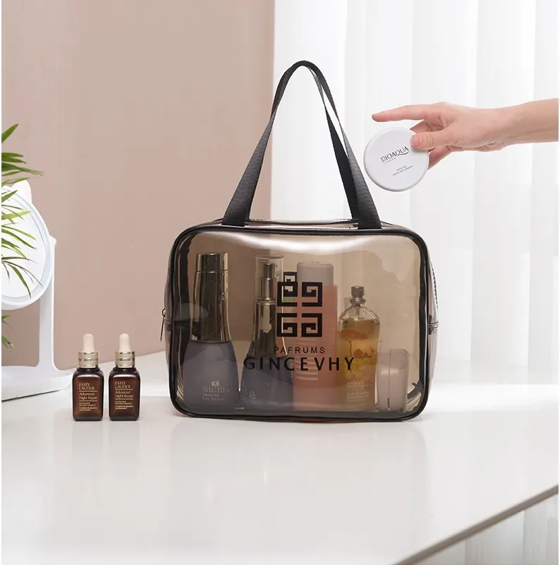 PVC Transparent Cosmetic Bag Portable Women Travel Wash Zipper Makeup Bags Large Capacity Bathroom Organizer Beauty Case
PVC Transparent Cosmetic Bag Portable Women Travel Wash Zipper Makeup Bags Large Capacity Bathroom Organizer Beauty Case