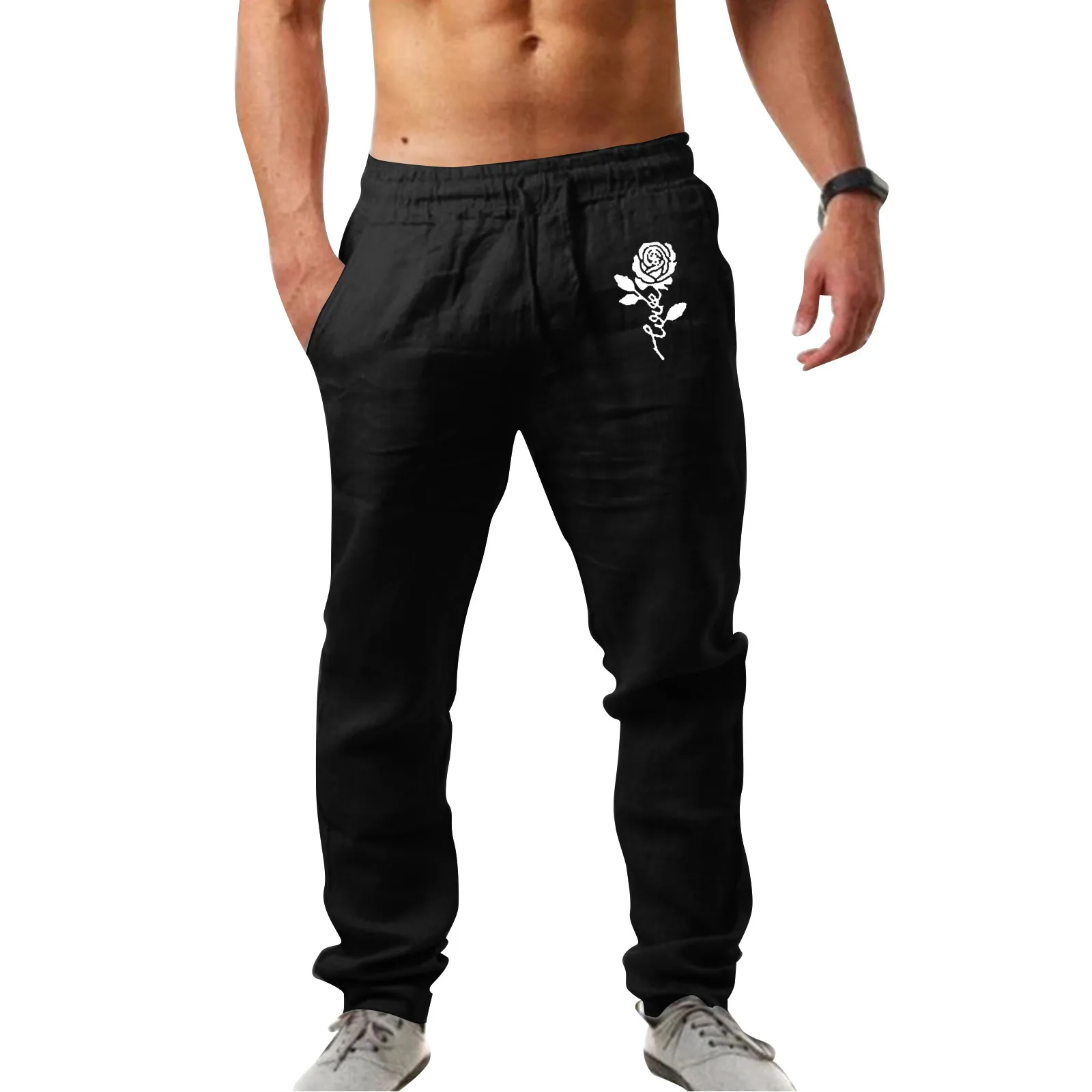Mens Fashion Casual Printed Linen Pocket Lace Up Pants Large Size Pants Blue Apparel
Mens Fashion Casual Printed Linen Pocket Lace Up Pants Large Size Pants Blue Apparel