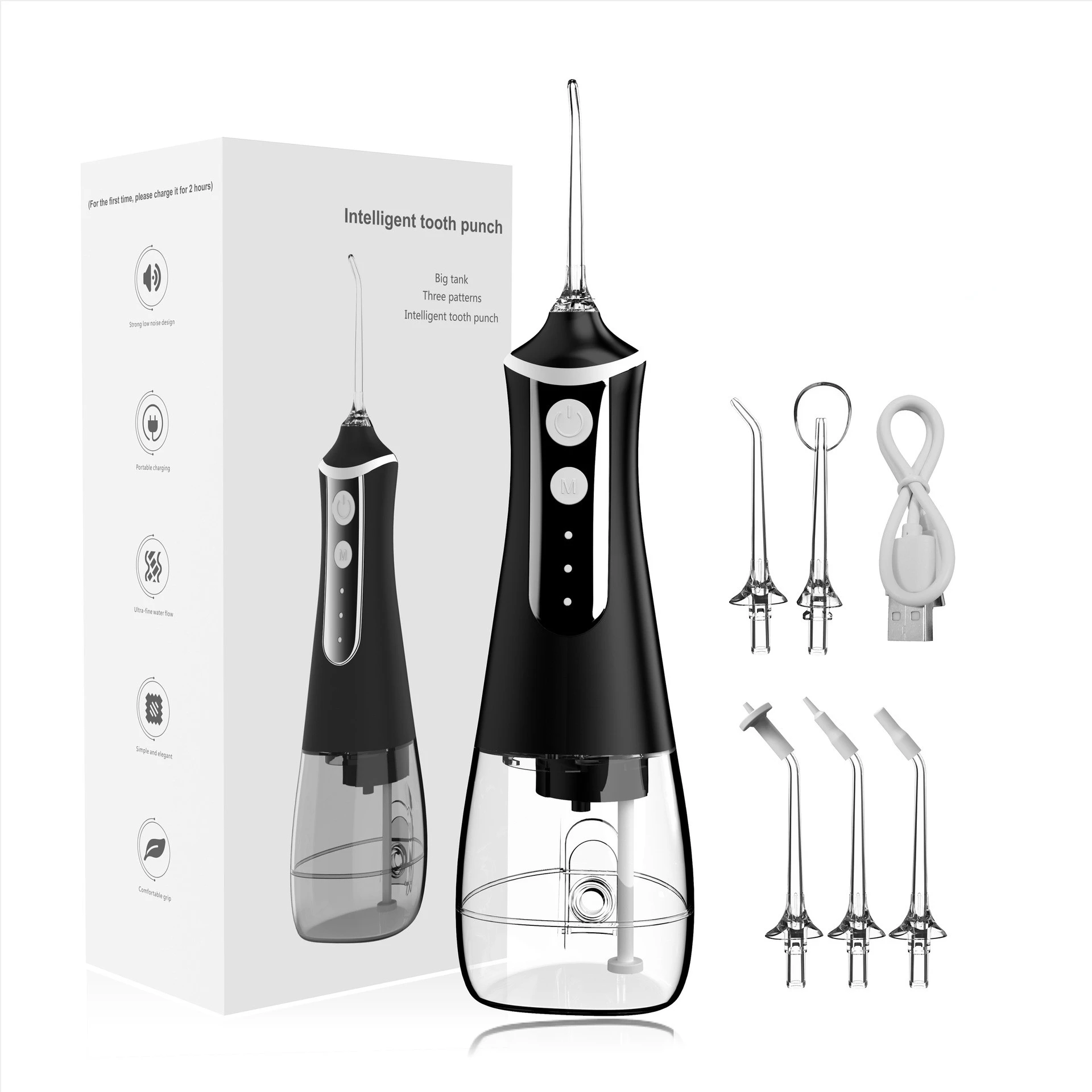 Portable Oral Irrigator Water Flosser Dental Water Jet Tools Pick Cleaning Teeth 300ML 5 Nozzles Mouth Washing Machine Floss
Portable Oral Irrigator Water Flosser Dental Water Jet Tools Pick Cleaning Teeth 300ML 5 Nozzles Mouth Washing Machine Floss