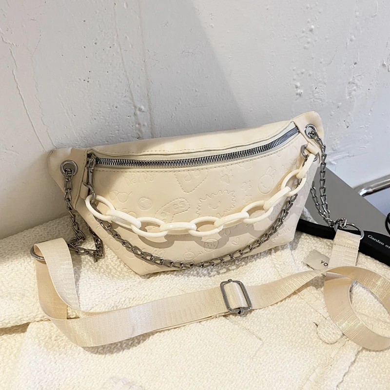 White Leather PU Waist Bag For Women luxury Fanny Pack Purses Fashion Crossbody Chest Bag Korean Designer Shoulder Belt Bum Bag
White Leather PU Waist Bag For Women luxury Fanny Pack Purses Fashion Crossbody Chest Bag Korean Designer Shoulder Belt Bum Bag