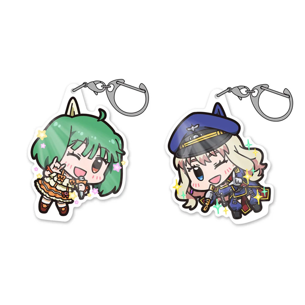 Аниме Macross Frontier Sheryl Nome Ranka Lee акриловый брелок кулон милый рюкзак аксессуары Декор