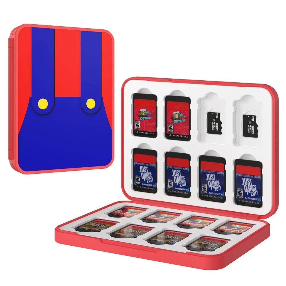 Чехол для 16 игровых карт для Switch/Switch Lite/Switch OLED 2021, Чехол Для Switch s с держателем, коробка для хранения SD и Switch
Чехол для 16 игровых карт для Switch/Switch Lite/Switch OLED 2021, Чехол Для Switch s с держателем, коробка для хранения SD и Switch