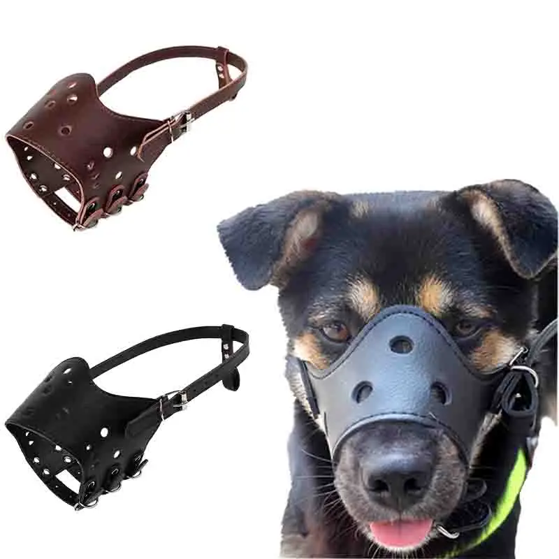 Adjustable Pet Dog Muzzle PU Leather Dog Mouth Cover Breathable Dog Prevention Bite Chew Masks for Small Medium Large Dogs
Adjustable Pet Dog Muzzle PU Leather Dog Mouth Cover Breathable Dog Prevention Bite Chew Masks for Small Medium Large Dogs