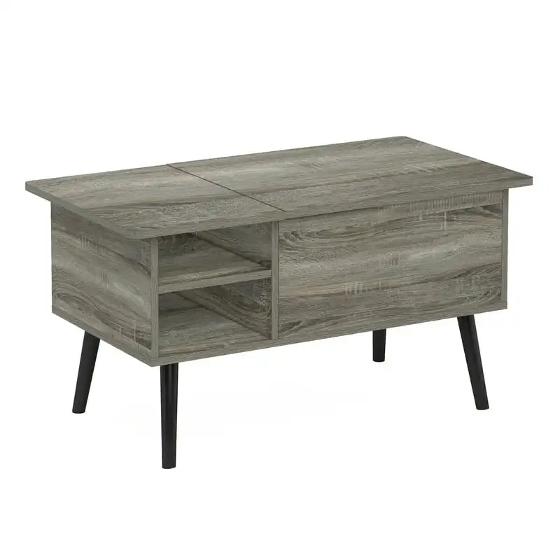 Leg Lift Coffee Table With Hidden Compartment and Side Open Storage for Living Room, French Oak Grey
Leg Lift Coffee Table With Hidden Compartment and Side Open Storage for Living Room, French Oak Grey