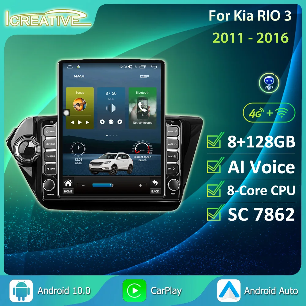 8G+128G 2 din Android 1.00 CarPlay Car Radio GPS Navigation Multimedia Player For Kia RIO 3 4 Rio 2011 2012 2013 2014 2015 2016
8G+128G 2 din Android 1.00 CarPlay Car Radio GPS Navigation Multimedia Player For Kia RIO 3 4 Rio 2011 2012 2013 2014 2015 2016
