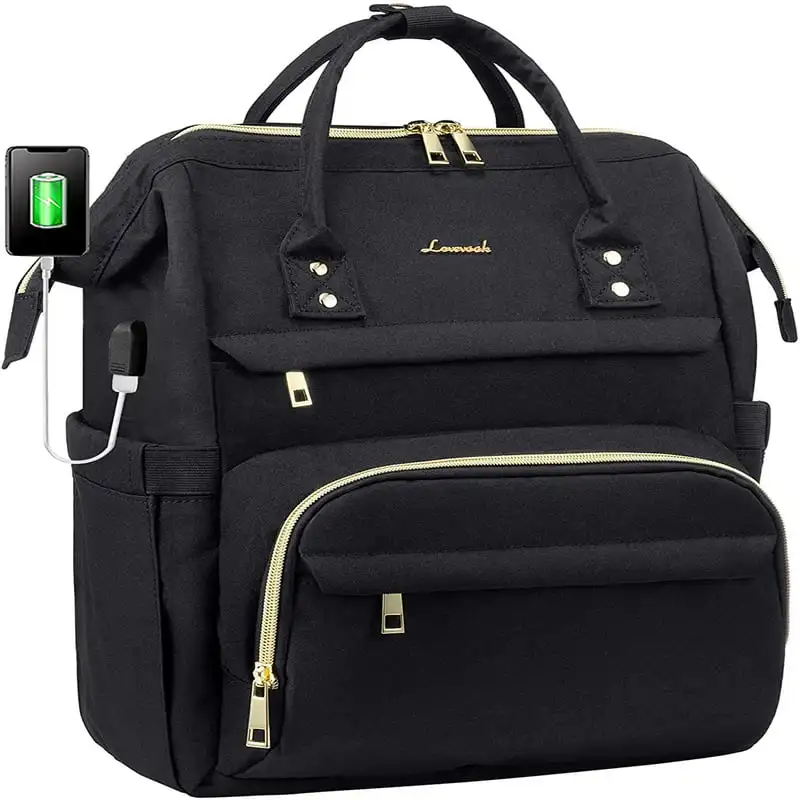 Bag for Women,Travel Backpack Work Bag 15.6" Laptop,Teacher Nurse College Book Bag Backpack Purse -Black
Bag for Women,Travel Backpack Work Bag 15.6" Laptop,Teacher Nurse College Book Bag Backpack Purse -Black