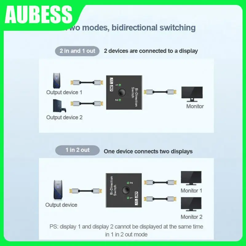 Portable Bidirectional Converter 2 In 1 Out Converter 2 In1 Out 4k Switch Kvm Bi-direction Adapter For /3 Tv Box Switcher 
Portable Bidirectional Converter 2 In 1 Out Converter 2 In1 Out 4k Switch Kvm Bi-direction Adapter For /3 Tv Box Switcher