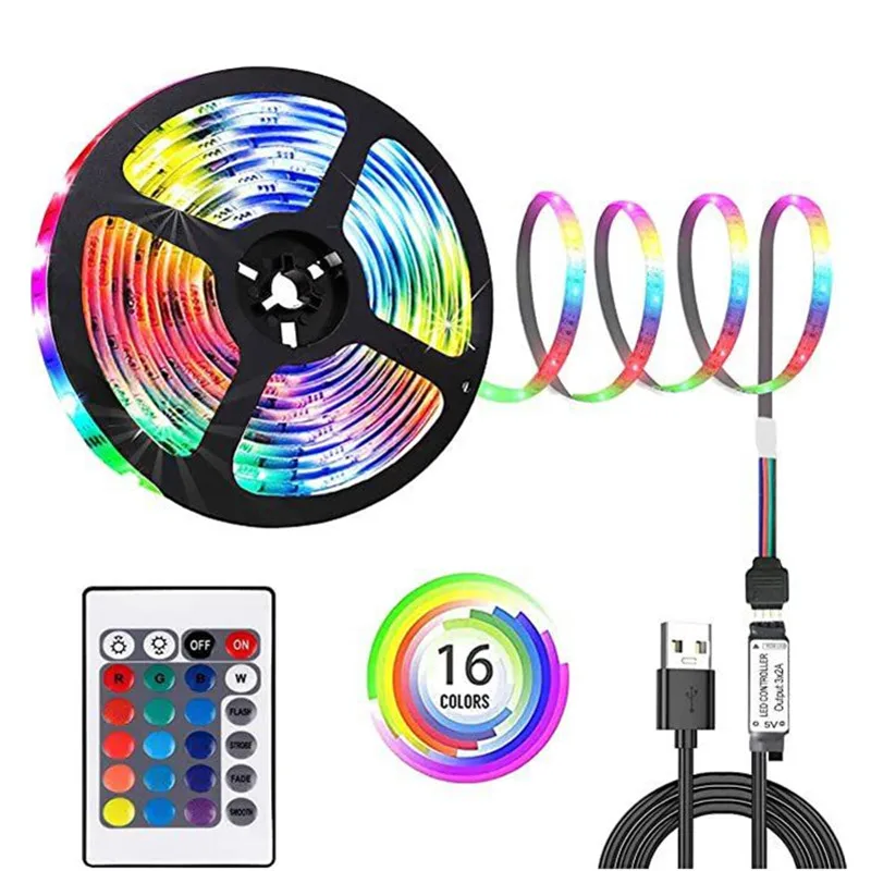 Светодиодная лента RGB 1-5 м, гибкая лампа с диодами для задней светильник ели, носветильник светильник, люминесцентная лампа для спальни
Светодиодная лента RGB 1-5 м, гибкая лампа с диодами для задней светильник ели, носветильник светильник, люминесцентная лампа для спальни