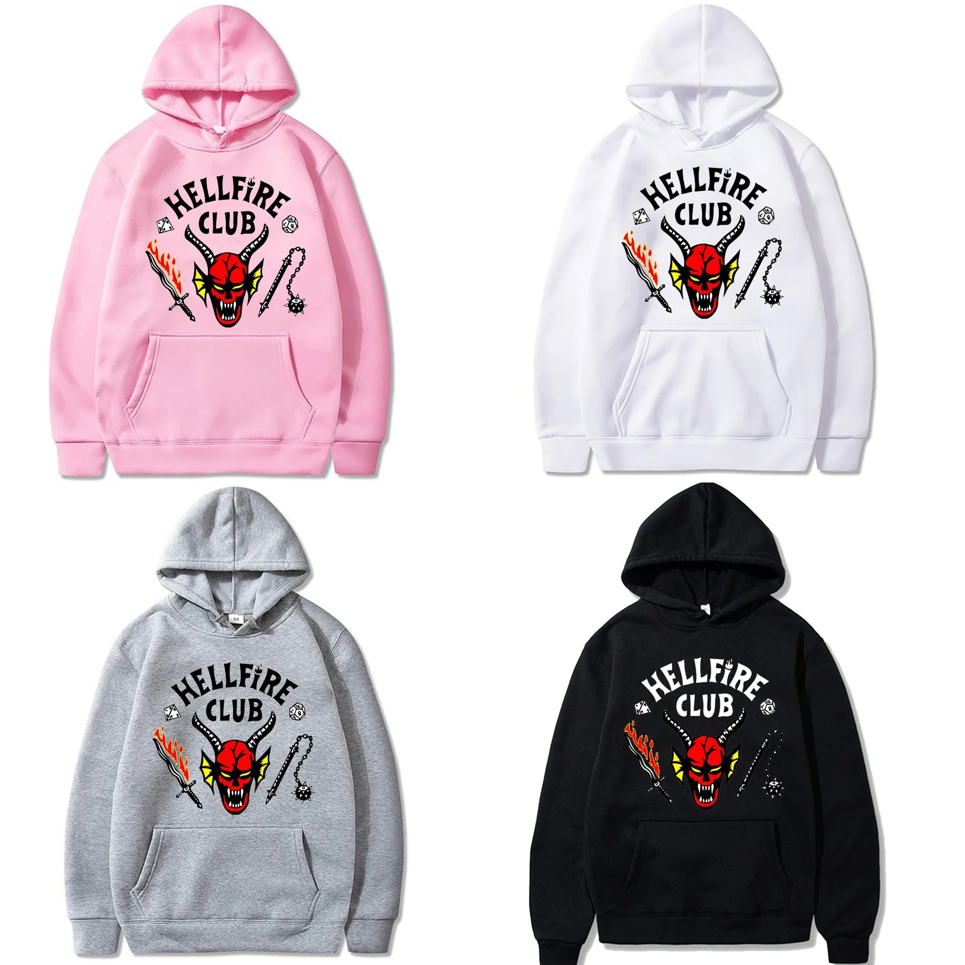 2022 Stranger Season 4 Things Hellfire Club Hoodie Men Women Harajuku Hoodies Graphic Printed Clothes Streetwear
2022 Stranger Season 4 Things Hellfire Club Hoodie Men Women Harajuku Hoodies Graphic Printed Clothes Streetwear