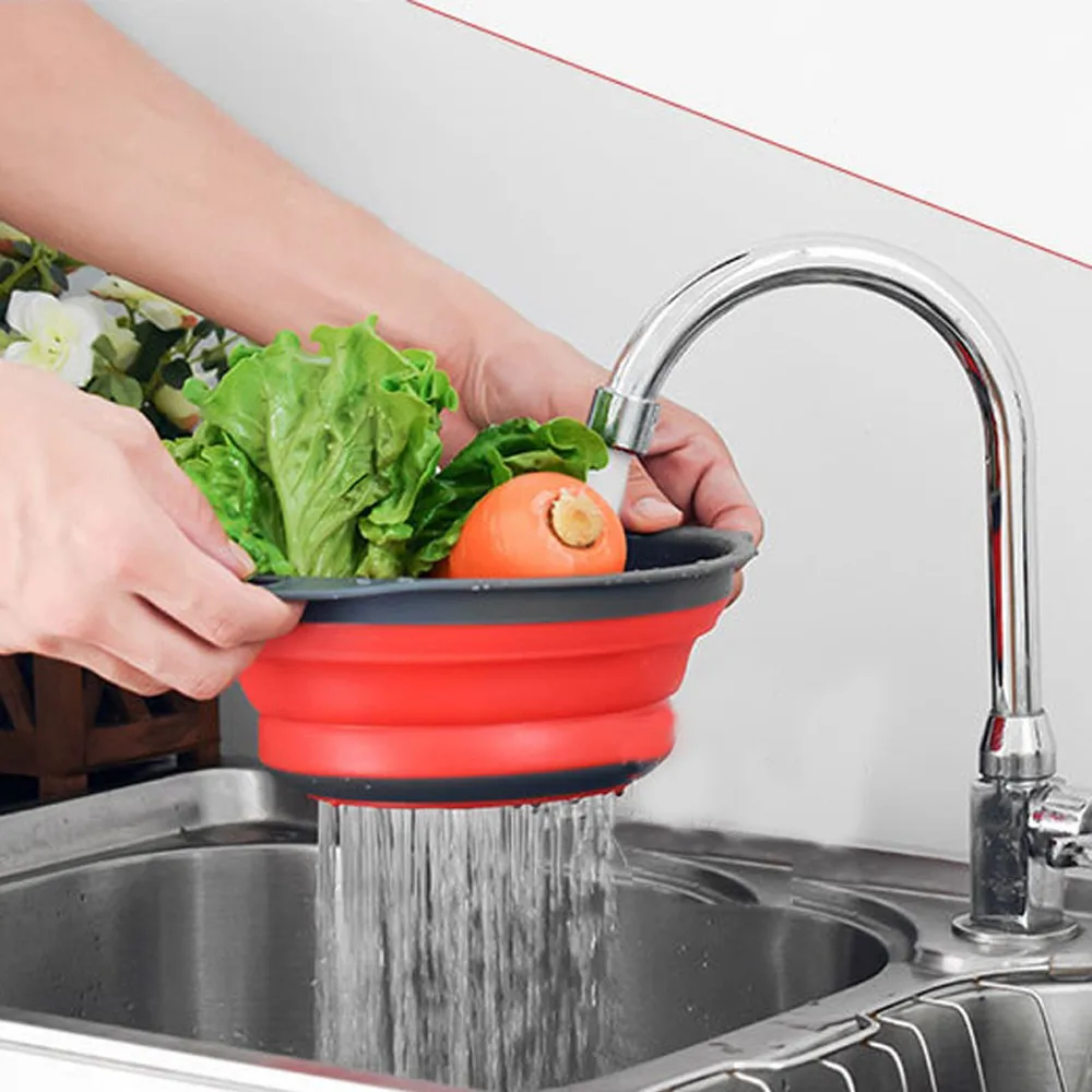 2pcs/Set Kitchen Tools Foldable Silicone Colander Fruit Vegetable Washing Basket Strainer Collapsible Kitchen Strainers Basket
2pcs/Set Kitchen Tools Foldable Silicone Colander Fruit Vegetable Washing Basket Strainer Collapsible Kitchen Strainers Basket