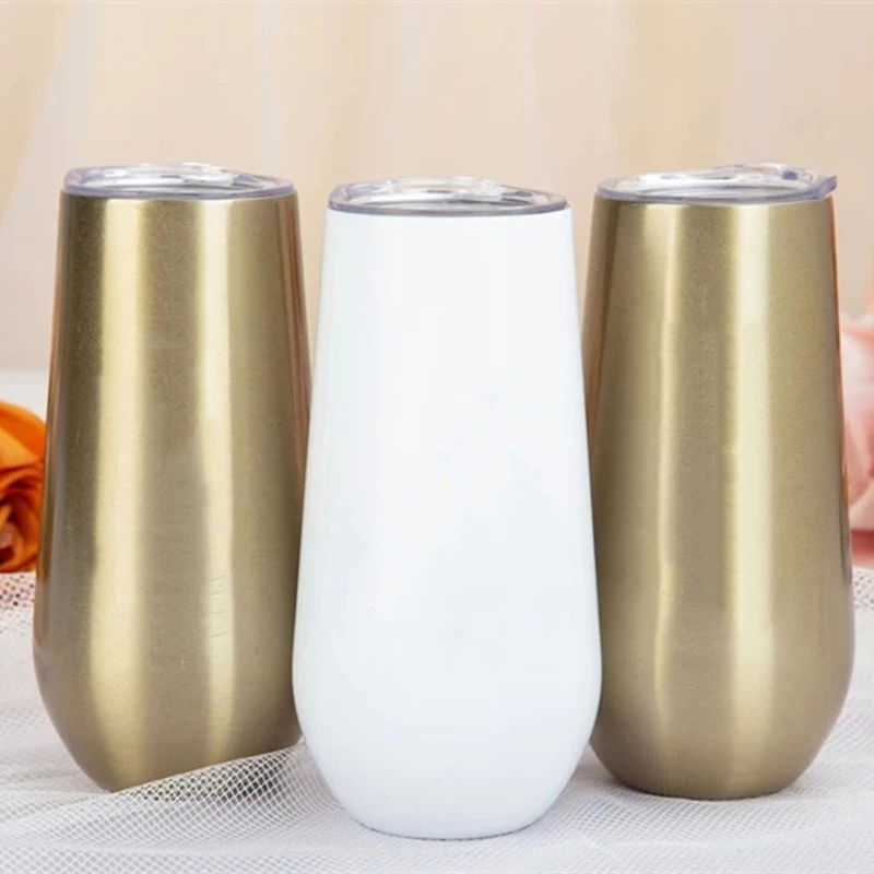 6oz Champagne Glasses with Lid Stainless Steel Bridesmaid Tumbler Popular Bachelorette Champagne Flute Double Wall For Wedding
6oz Champagne Glasses with Lid Stainless Steel Bridesmaid Tumbler Popular Bachelorette Champagne Flute Double Wall For Wedding