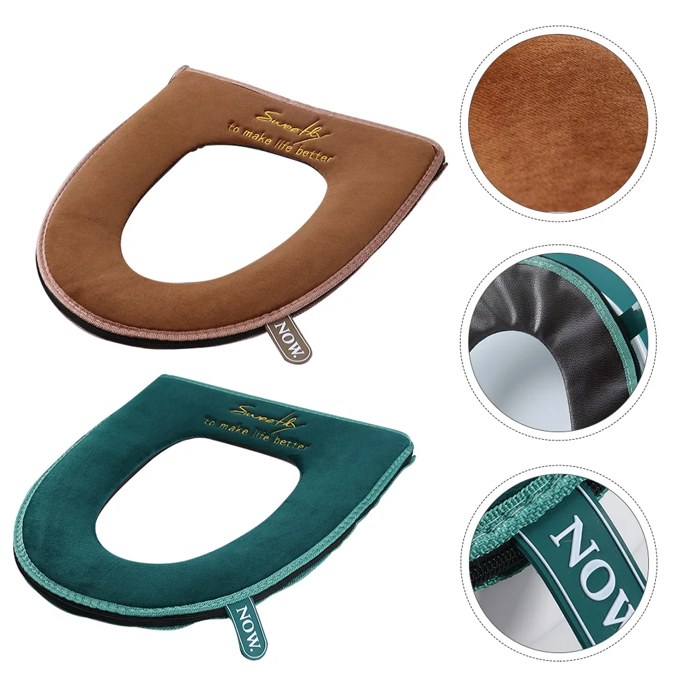 2Pcs Winter Warm Toilet Cover Bathroom Toilet Cover Pads with Handle Zipper for Bathroom Fits Oval Toilet Seats Green Coffee
2Pcs Winter Warm Toilet Cover Bathroom Toilet Cover Pads with Handle Zipper for Bathroom Fits Oval Toilet Seats Green Coffee