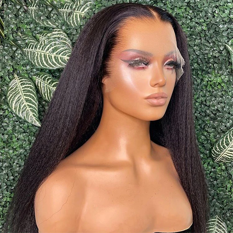 Yaki 200 Density Natural Looking Soft Black Kinky Straight Long Lace Front Wig with BabyHair for Women Preplucked Heat Resistant
Yaki 200 Density Natural Looking Soft Black Kinky Straight Long Lace Front Wig with BabyHair for Women Preplucked Heat Resistant