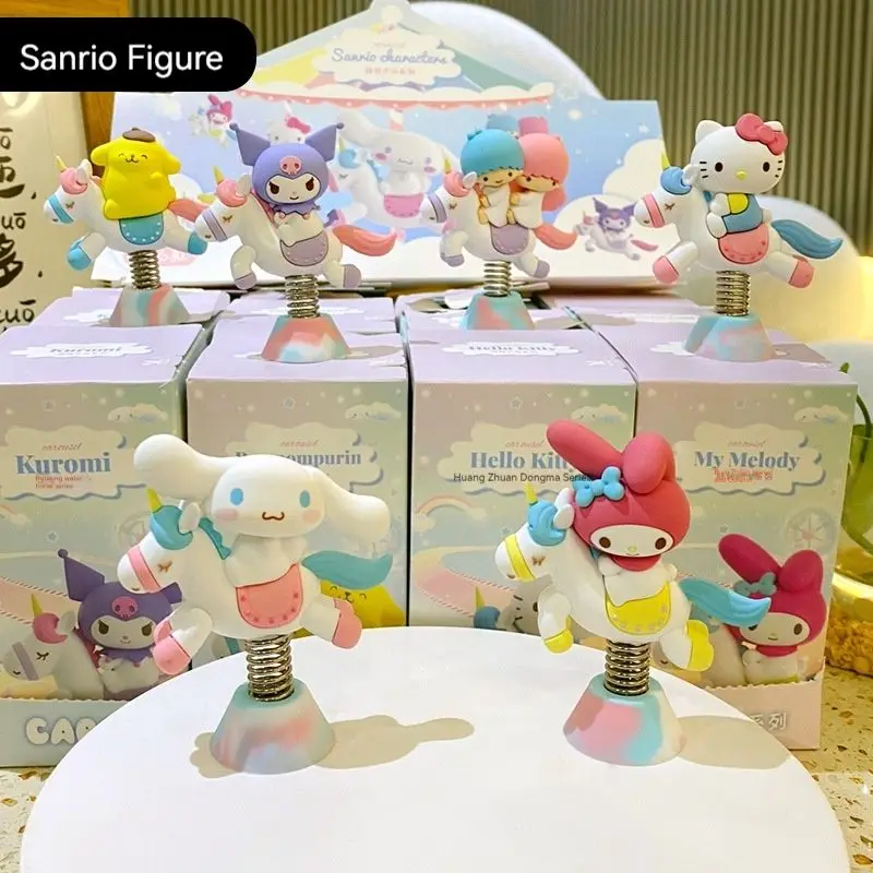 Cartoon Sanrio Figures Carousel Shake Series Beautifully Car Ornament Cool Kuromi Cinnamoroll Little Twin Star Model Figure Toy
Cartoon Sanrio Figures Carousel Shake Series Beautifully Car Ornament Cool Kuromi Cinnamoroll Little Twin Star Model Figure Toy