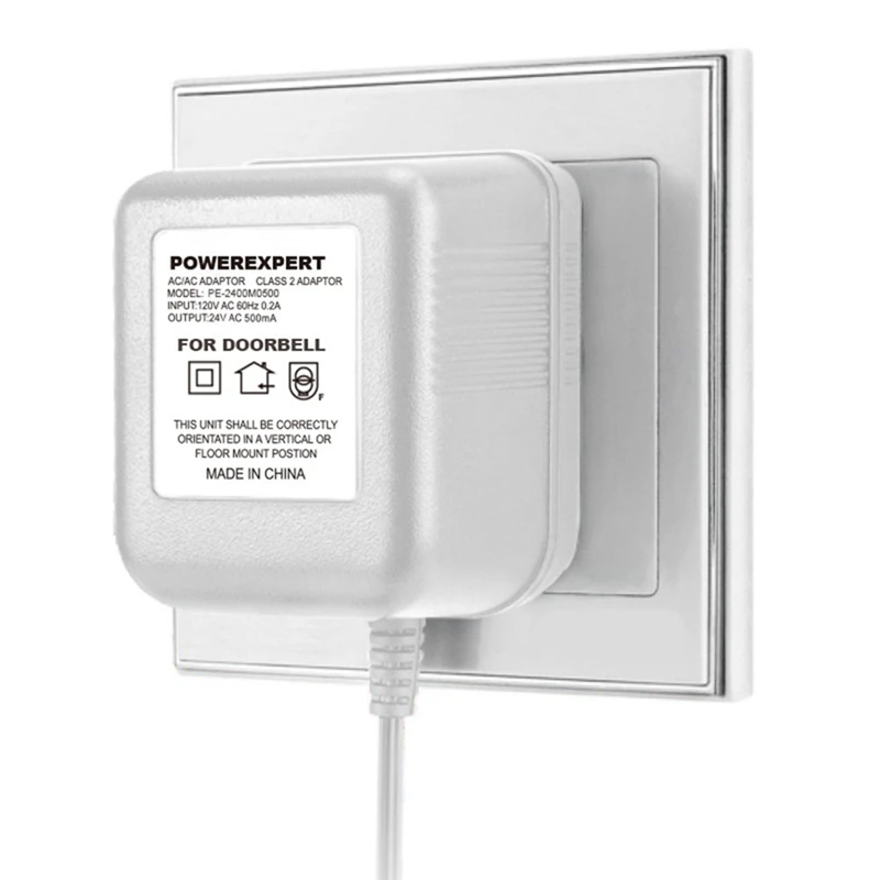 AT35 24V 500MA Video Doorbell Transformer 8 Meter Cable Camera Power Supply Adapter Charger For IP Intercom Ring
AT35 24V 500MA Video Doorbell Transformer 8 Meter Cable Camera Power Supply Adapter Charger For IP Intercom Ring