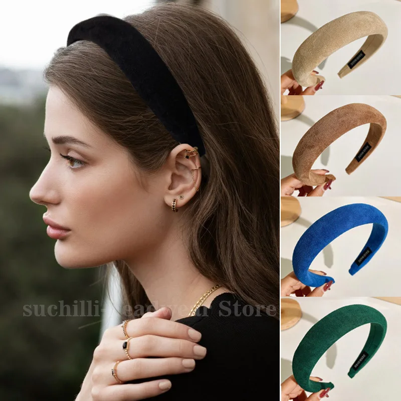 Fashion Women's Hair Hoop Hairband Solid Plush Headband Wide Padded Headwear for Girls Chic Hair Band Headwear Hair Accessories
Fashion Women's Hair Hoop Hairband Solid Plush Headband Wide Padded Headwear for Girls Chic Hair Band Headwear Hair Accessories