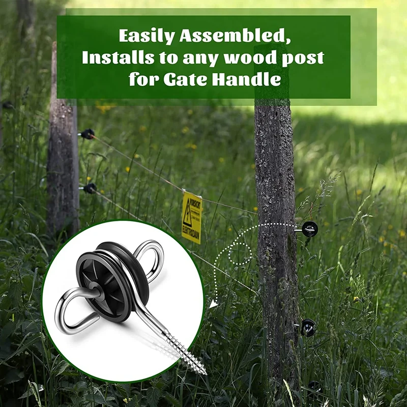 10Pcs Electric Fence Gate Handle Anchor Electric Fence Insulators Fence Wire Insulators For Electric Fence Wood Post
10Pcs Electric Fence Gate Handle Anchor Electric Fence Insulators Fence Wire Insulators For Electric Fence Wood Post