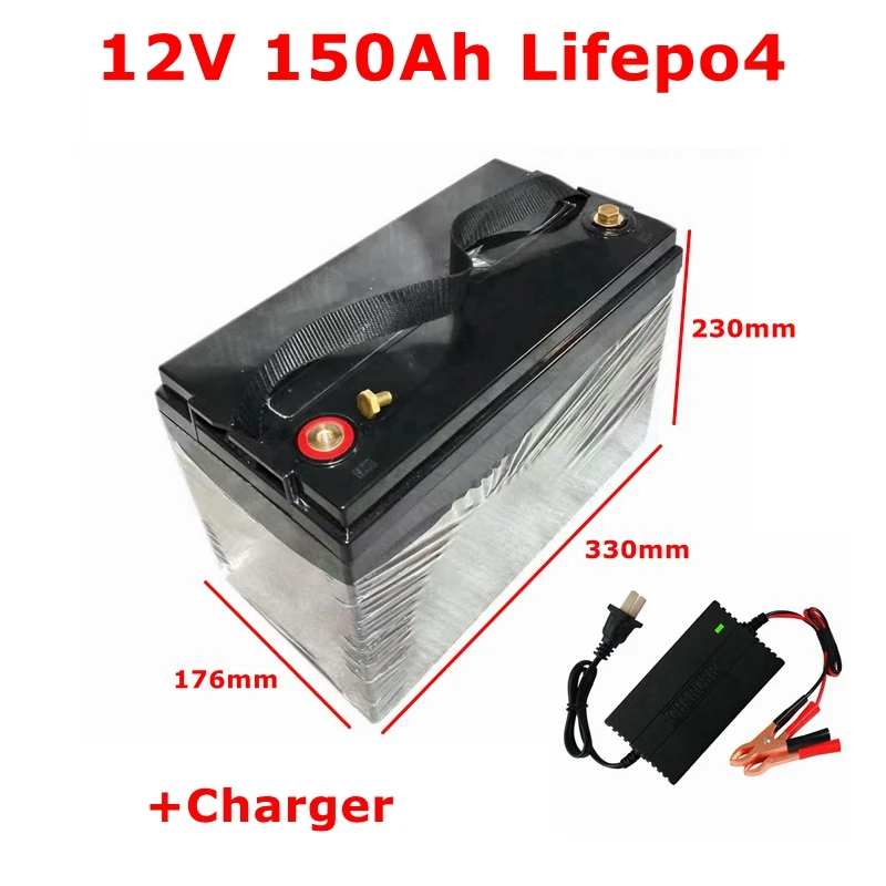 

BLN 12V 150AH Lifepo4 batterie al litio impermeabili con BMS per carrelli da Golf per veicoli da 1800W RV EV accumulo solare ba