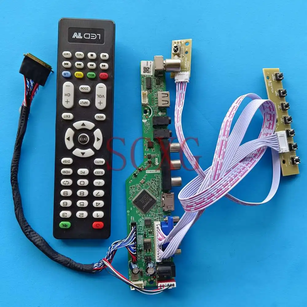 Fit N101LGE-L11 Matrix Controller Board DIY Kit 1024 600 LVDS 40 Pin HDMI-Compatible VGA AV USB Laptops Analog TV Signal 10.1"
Fit N101LGE-L11 Matrix Controller Board DIY Kit 1024 600 LVDS 40 Pin HDMI-Compatible VGA AV USB Laptops Analog TV Signal 10.1"