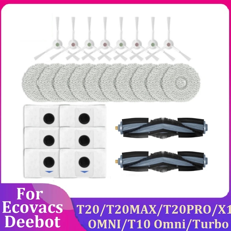 26PCS Replacement Accessories For Ecovacs Deebot T20/T20MAX/T20PRO/X1 OMNI/T10 Omni/Turbo Robot Vacuum Cleaner Parts
26PCS Replacement Accessories For Ecovacs Deebot T20/T20MAX/T20PRO/X1 OMNI/T10 Omni/Turbo Robot Vacuum Cleaner Parts