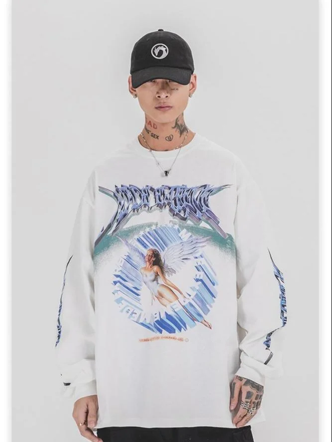 Spring 2023 Summer / Street / Hip Hop New Loose Men's And Women's Off Shoulder Long Sleeve T-shirt Sweater
Spring 2023 Summer / Street / Hip Hop New Loose Men's And Women's Off Shoulder Long Sleeve T-shirt Sweater