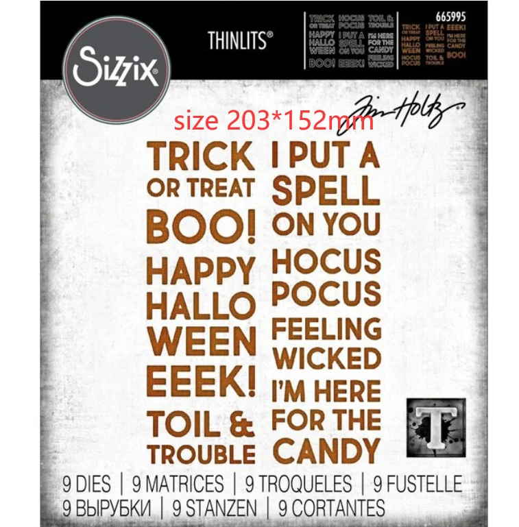 Bold Text Halloween metal cutting dies die cut Scrapbook paper craft knife mould blade punch
Bold Text Halloween metal cutting dies die cut Scrapbook paper craft knife mould blade punch
