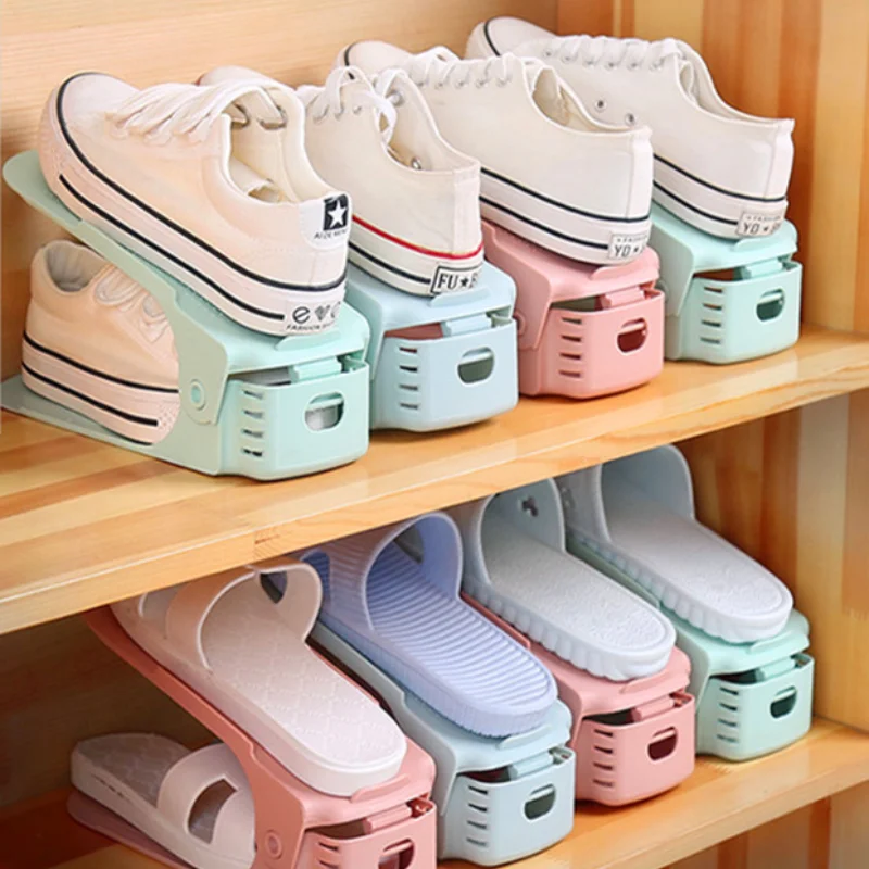 2pcs Durable Adjustable Shoe Organizer Footwear Support Slot Space Saving Cabinet Closet Stand Shoes Storage Rack Shoebox
2pcs Durable Adjustable Shoe Organizer Footwear Support Slot Space Saving Cabinet Closet Stand Shoes Storage Rack Shoebox
