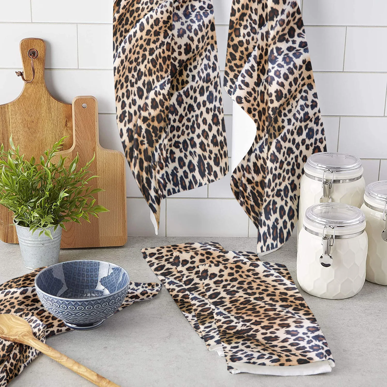 Animal Brown Leopard Kitchen Towel Microfiber Rags Cleaning Cloth Home Washing Dish Cleaning Tools
Animal Brown Leopard Kitchen Towel Microfiber Rags Cleaning Cloth Home Washing Dish Cleaning Tools