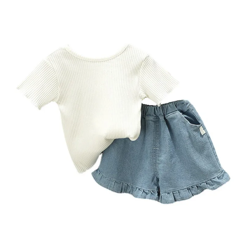 2 шт./комплект, футболка и шорты для девочек 
2 шт./комплект, футболка и шорты для девочек